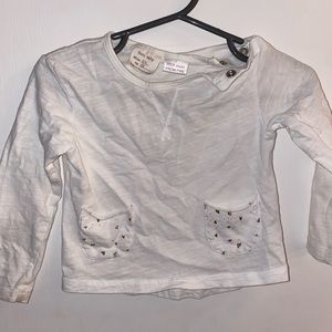 Zara long sleeve pocket tee